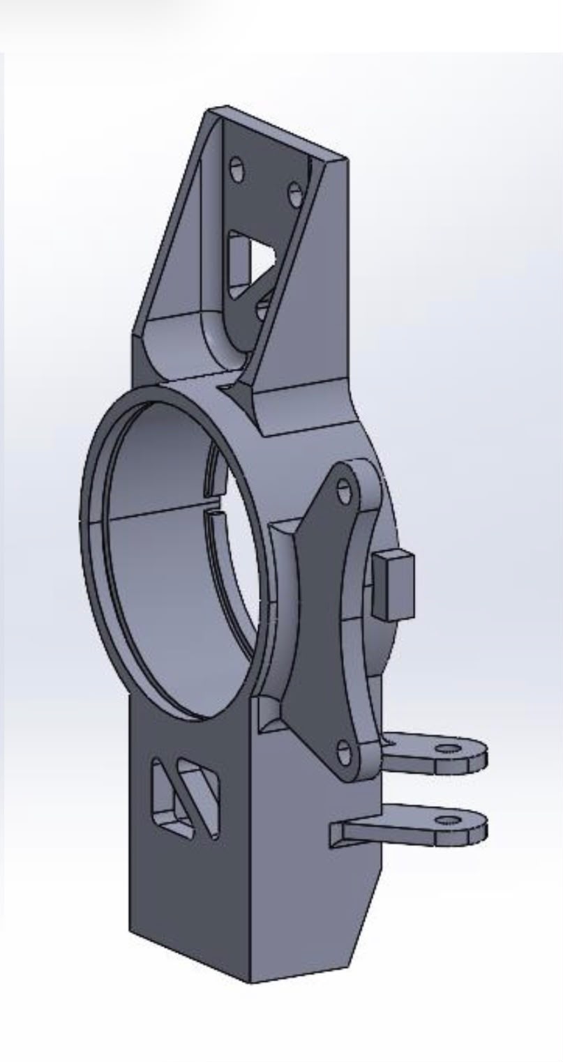 Seconda vista CAD del componente progettato dal team